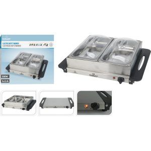 Buffevarmer med 2 skåler