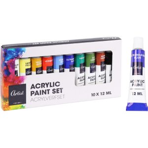 Ayrylic oljemaling 12ml 10stk