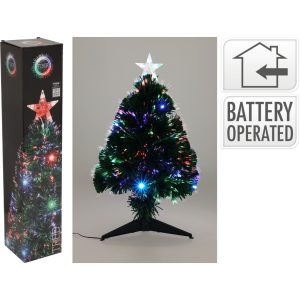 Juletre 60cm fiberoptikk
