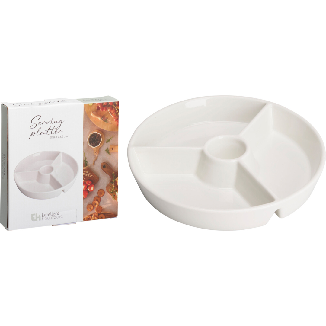 Snackplate porselen dia 19cm