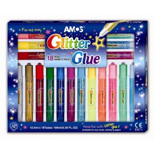 Amos glitter lim i gaveeske