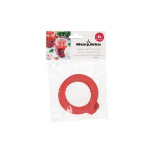 Marjukka gummiring til glasskrukke rød 6