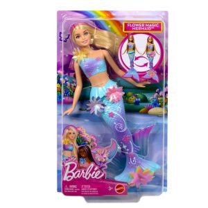 Barbie blooming magic white mermaid doll