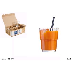 Luminarc glass louise tumbler  25 cl 6pk