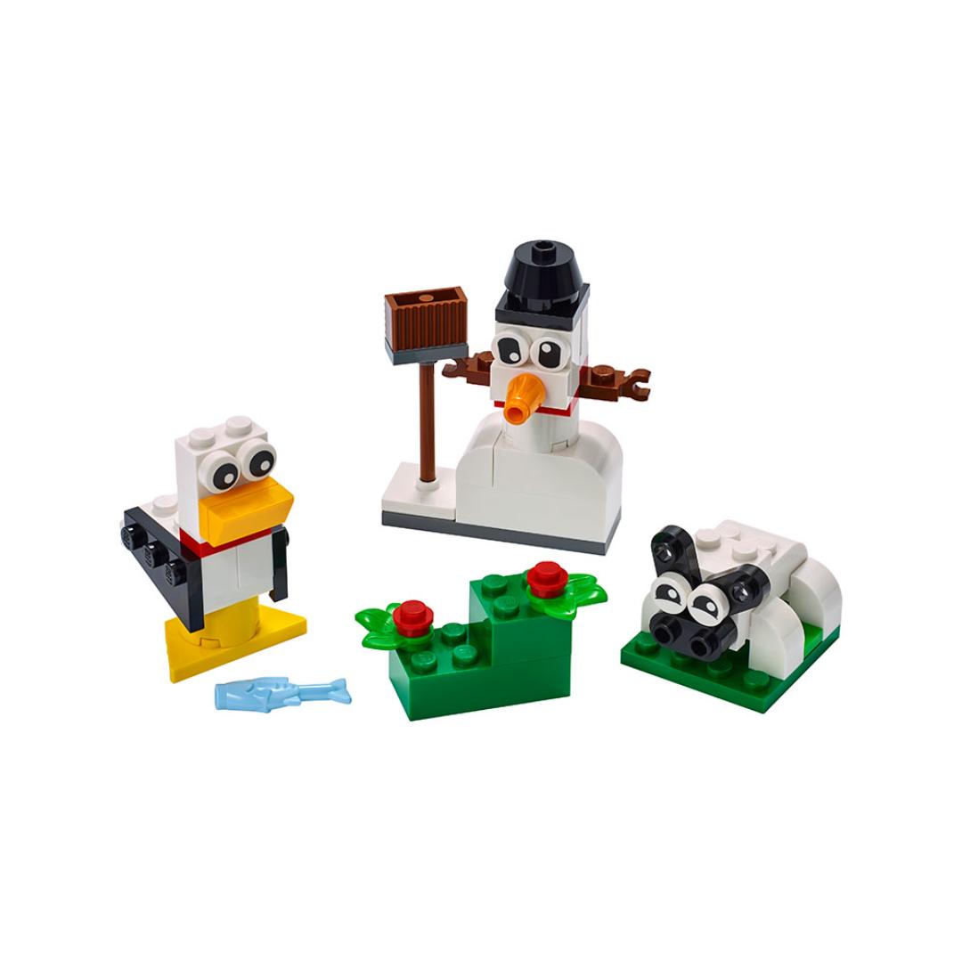 Lego kreativitet med hvite klosser - Bilde 2