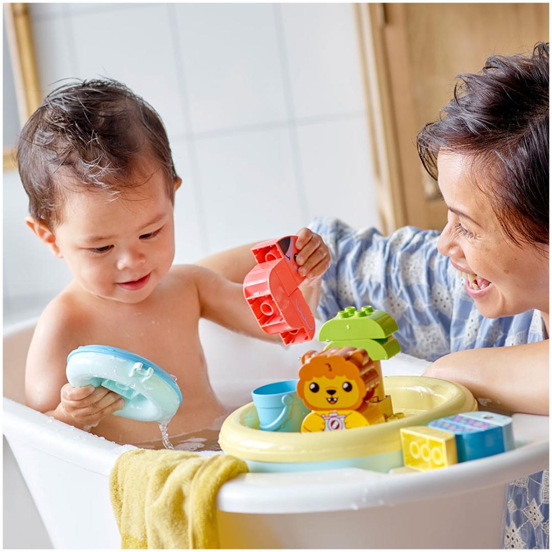 Lego moro på badet: dyreøy som flyter - Bilde 4