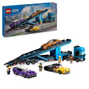 Lego biltransporter med sportsbiler