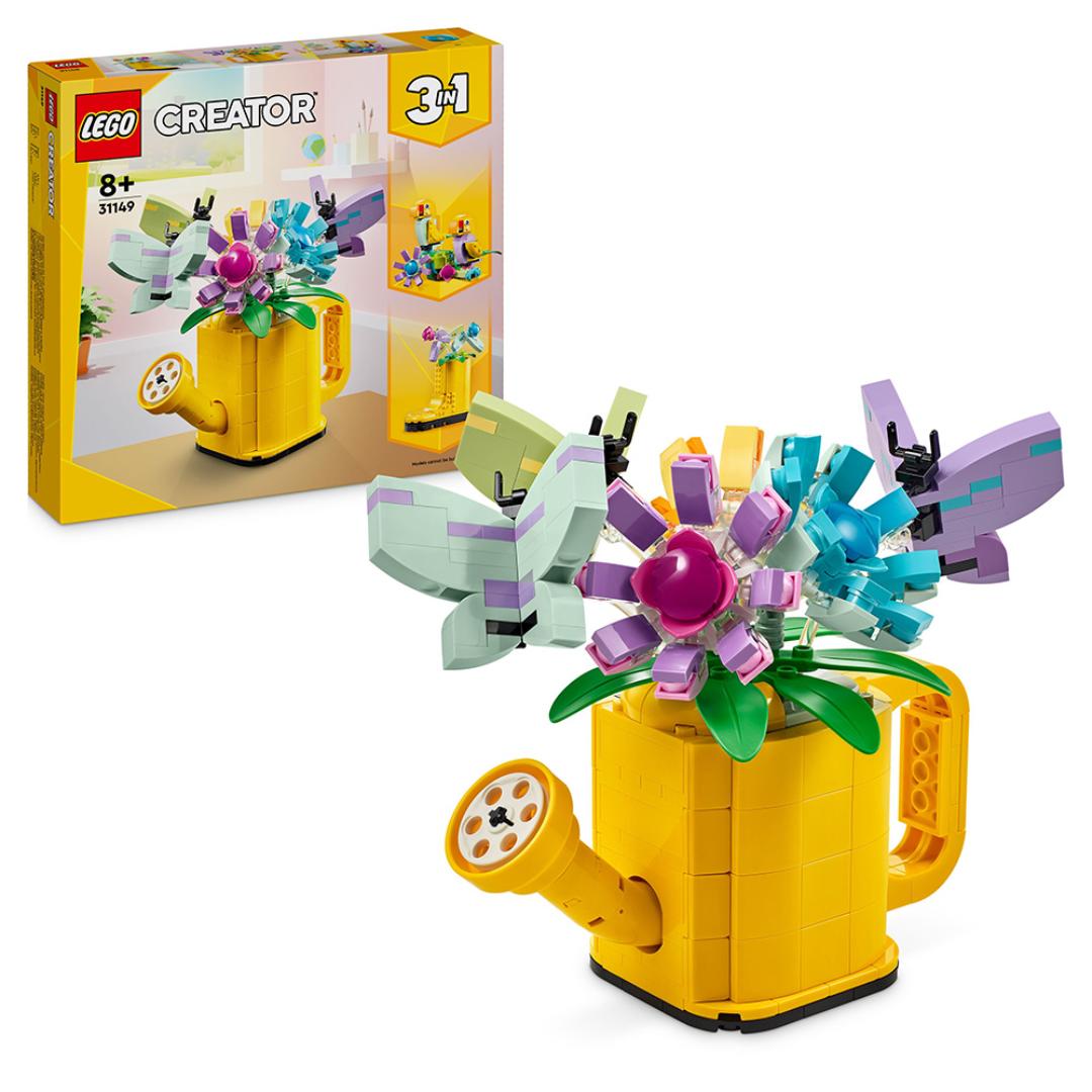 Lego blomster og vannkanne