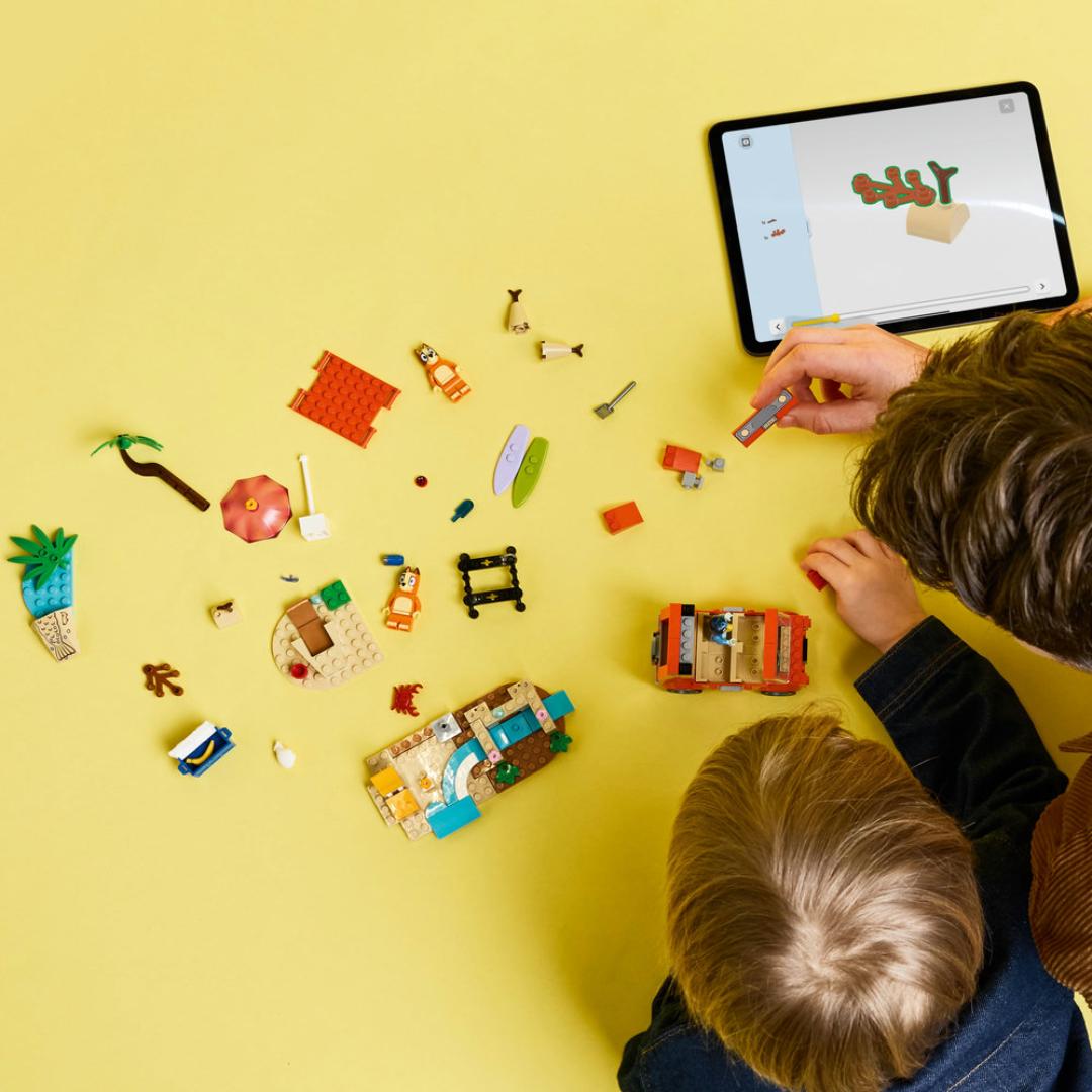 Lego bluey og familiens biltur til stran - Bilde 2