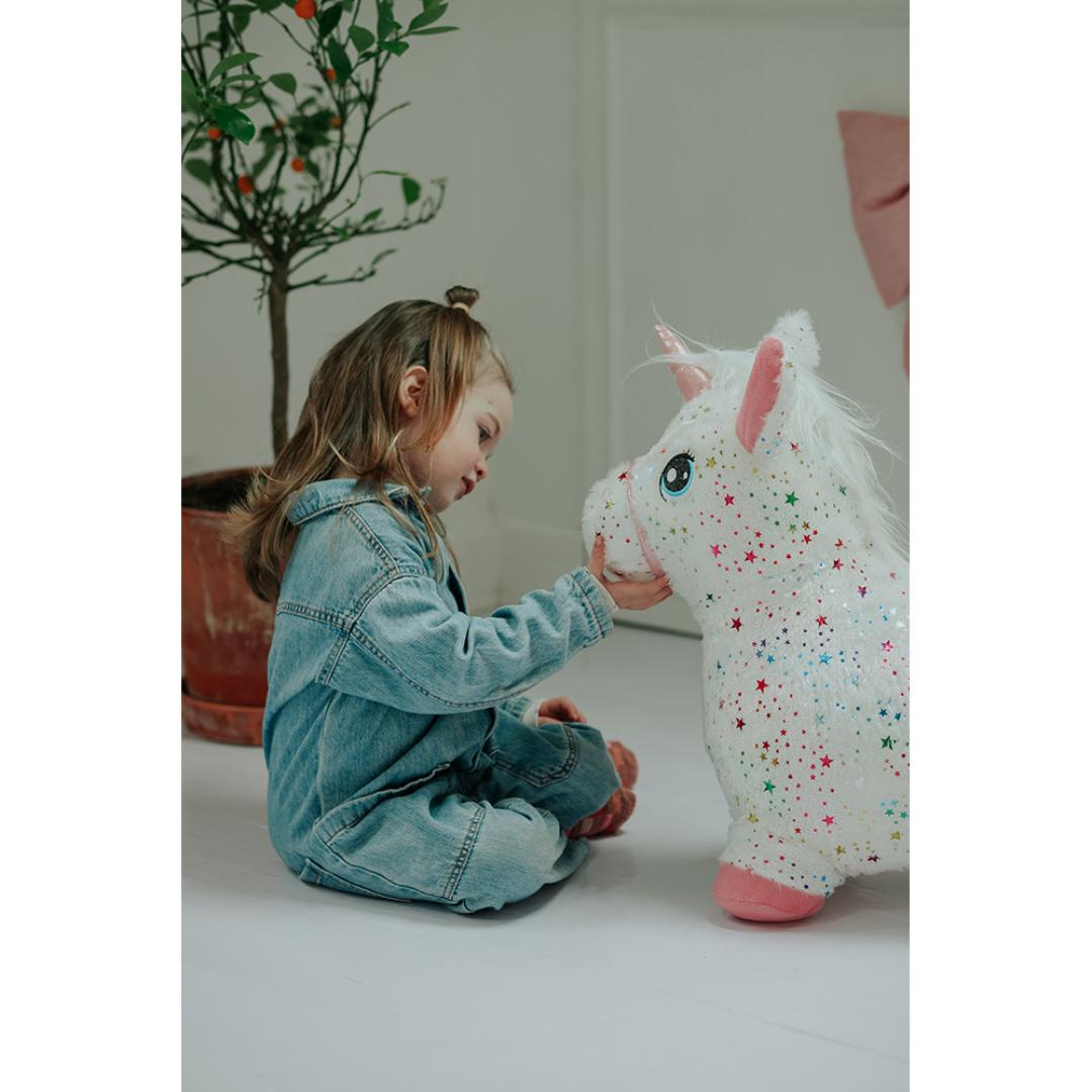 Krea hop and bounce plush horse rainbow - Bilde 6