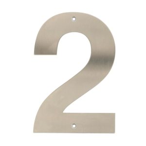 Home it husnummer 2 rustfrit stål