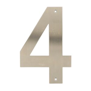 Home it husnummer 4 rustfrit stål