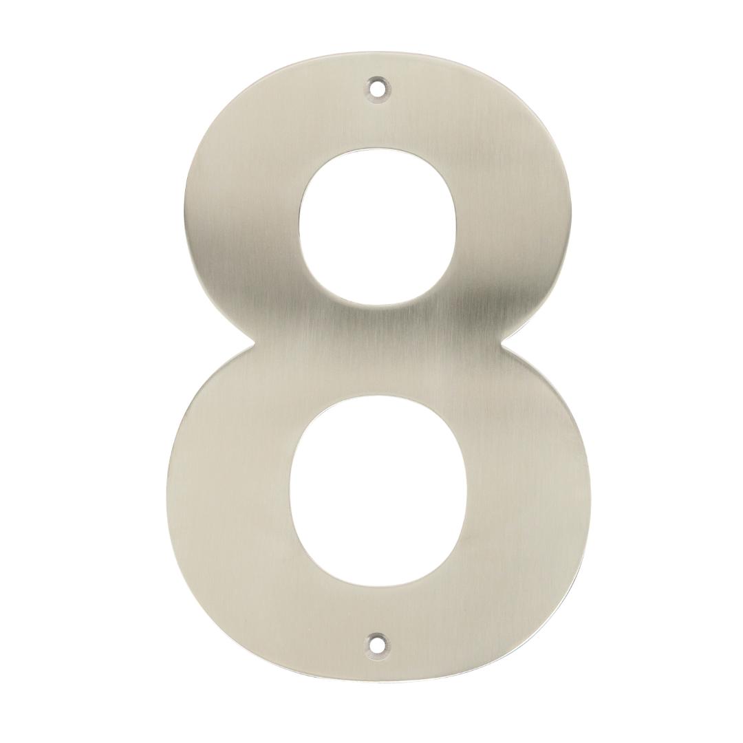 Home it husnummer 8 rustfrit stål