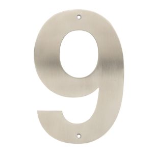 Home it husnummer 9 rustfrit stål