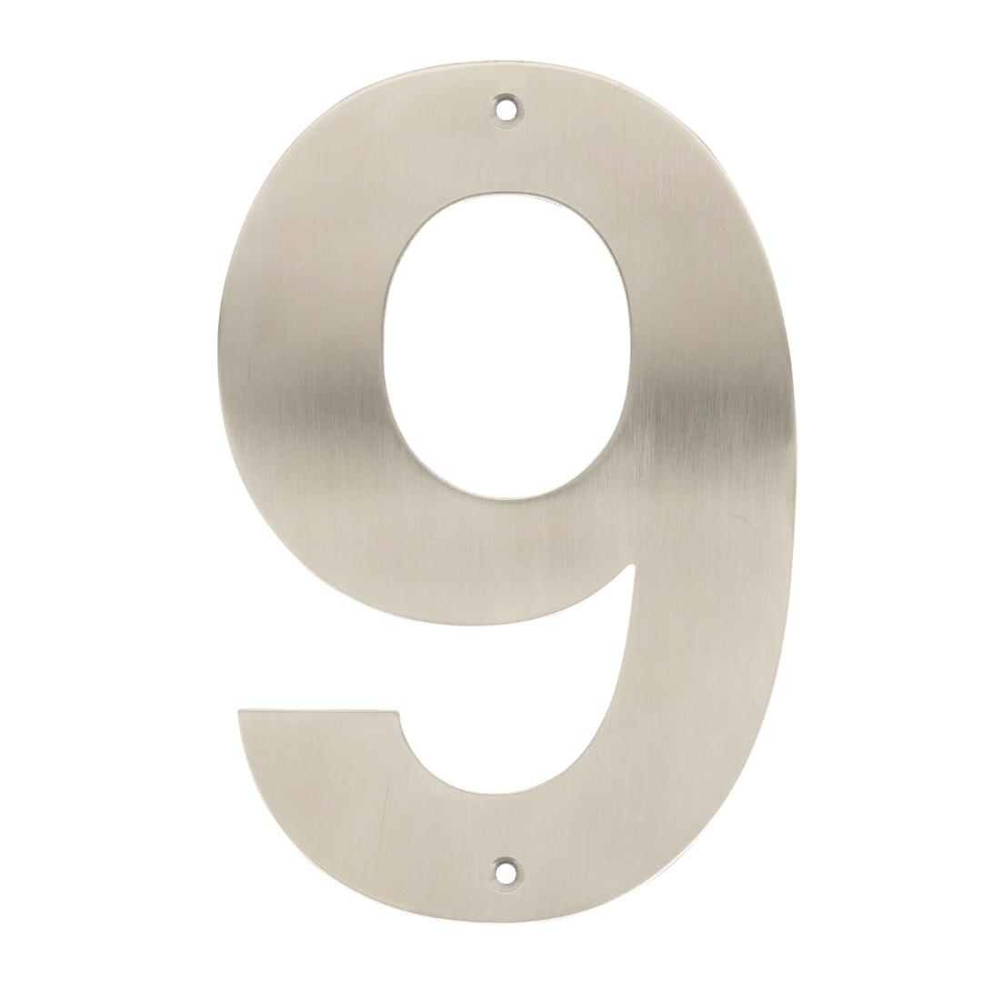 Home it husnummer 9 rustfrit stål