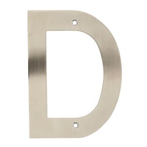 Home it husbogstav d, rustfrit stål