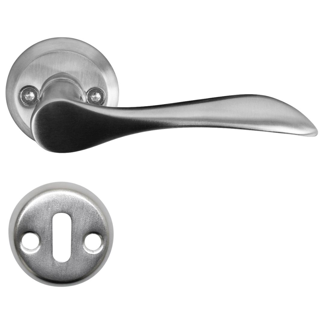 Home it dørhåndtak med rosetter og nøkke