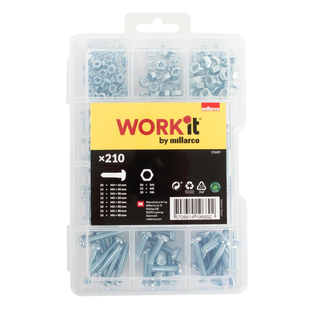 Work it maskinskruer og mutre i sortimen
