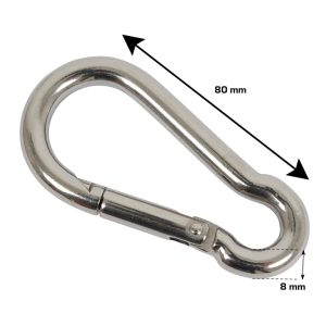 Home it karabinkrok ø8 x 80 mm rustfritt