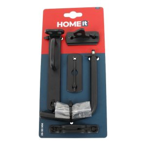 Home it stalddørsgreb i matsort med skru