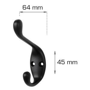 Home it hattekrok 95 x 64 mm mattsvart