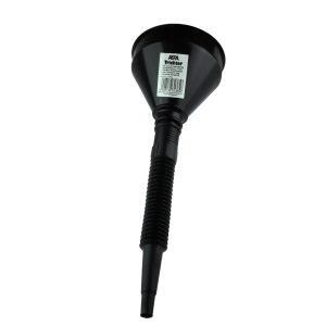 Trakt med sil og avtagbar fleksibel tut