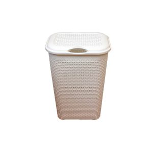 Skittentøyskurv rattan hvit