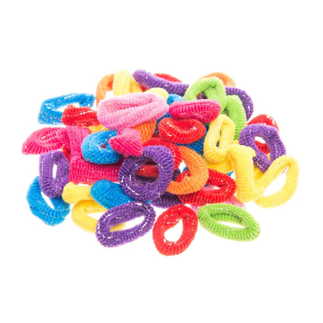 Mineas hairbobble 50-80pcs/pack color as - Bilde 3
