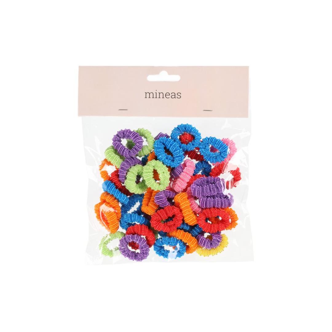 Mineas hairbobble 50-80pcs/pack color as - Bilde 5