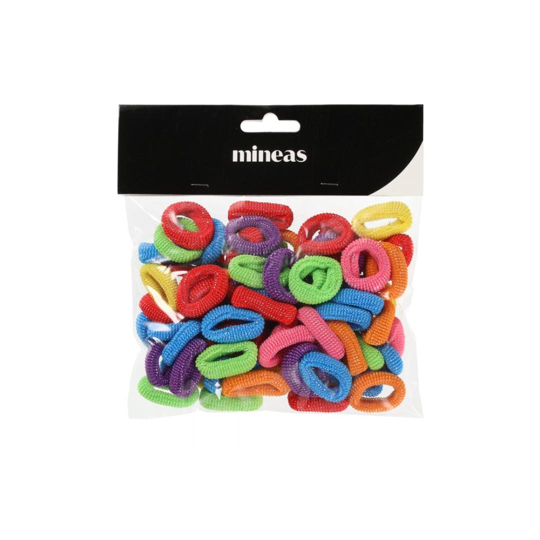 Mineas hairbobble 50-80pcs/pack color as - Bilde 6