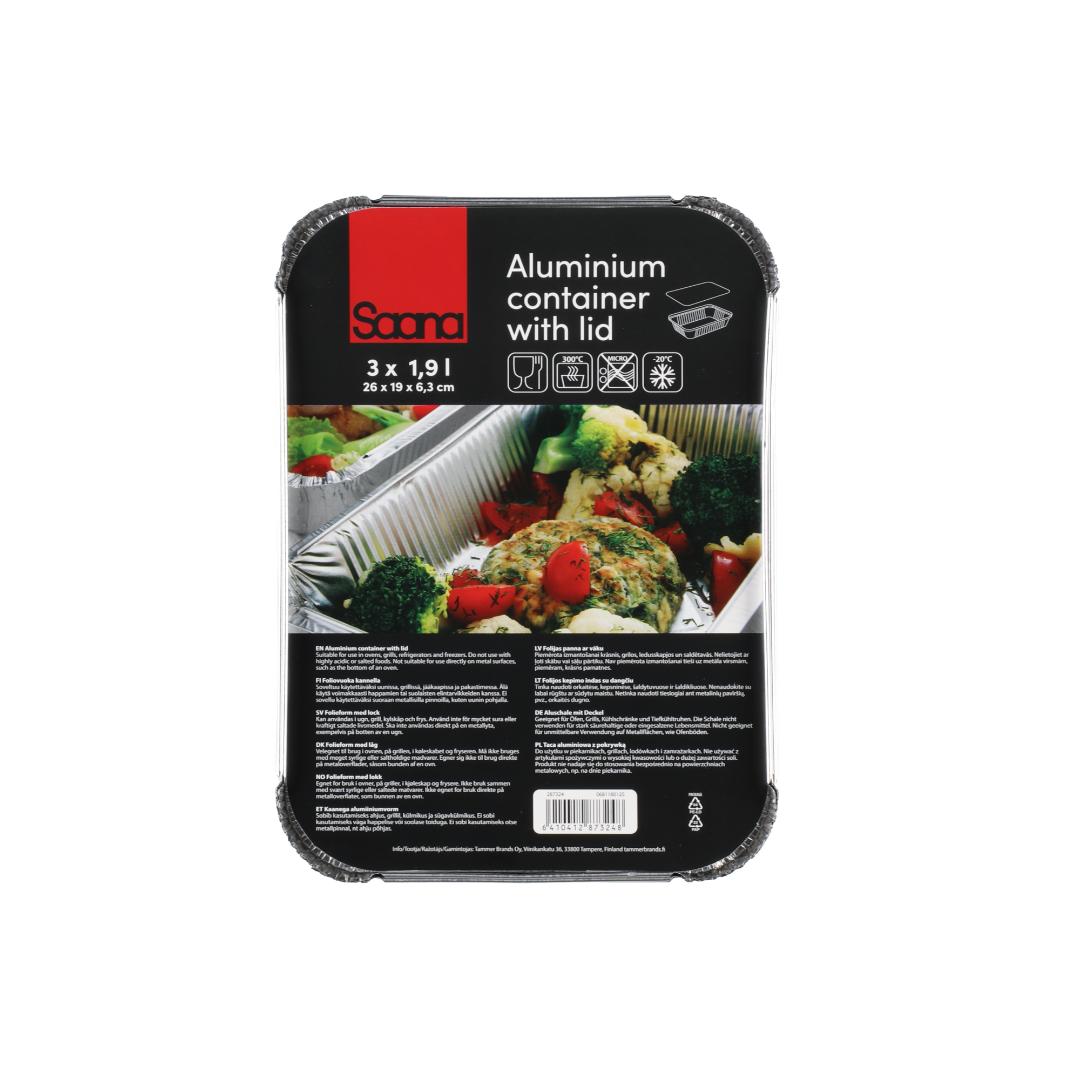 Saana aluminium beholder 1,9 l 3 stk - Bilde 4