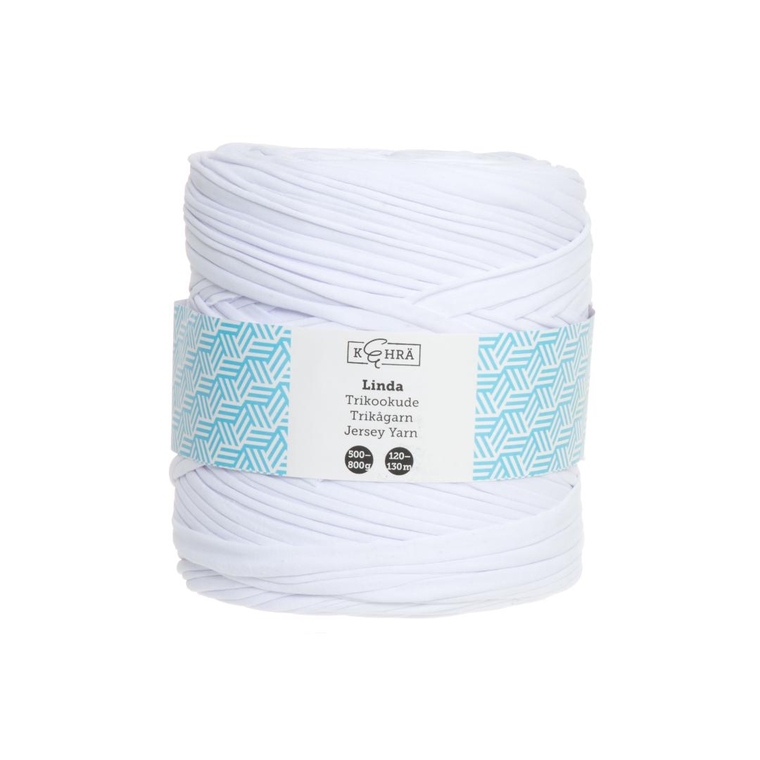 Kehra heklegarn hvit 600-900g