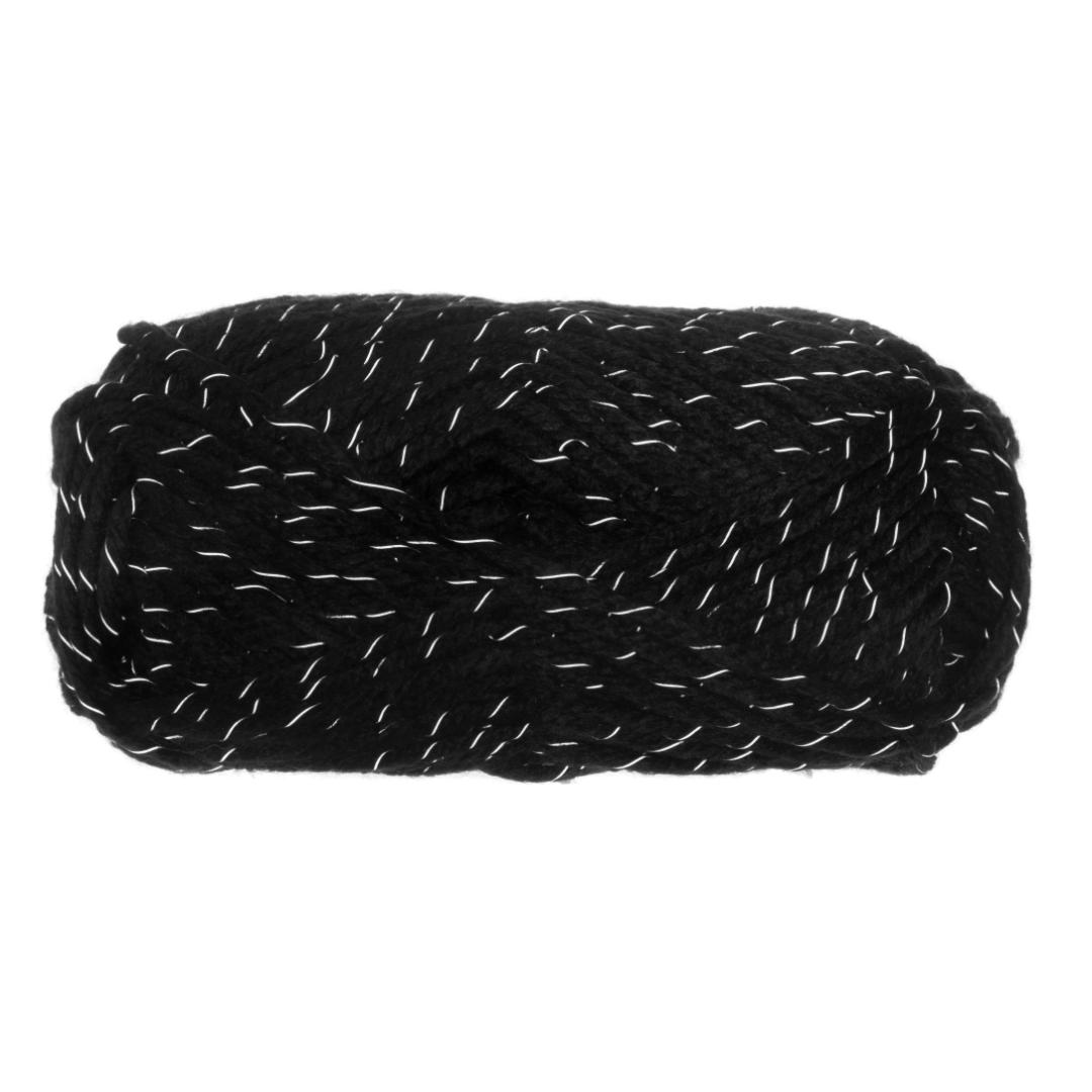 Kehra strikkegarn refleks svart 100 g - Bilde 2