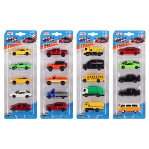 Maisto kjøretøy 7,6 cm 5pk