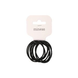 Mineas hår band basic tynn 8 stk svart