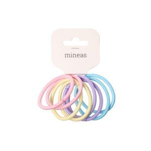 Mineas hår band basic 8 stk pastell mix