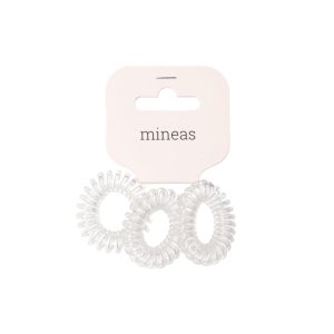 Mineas hår band spiral 3 stk klar