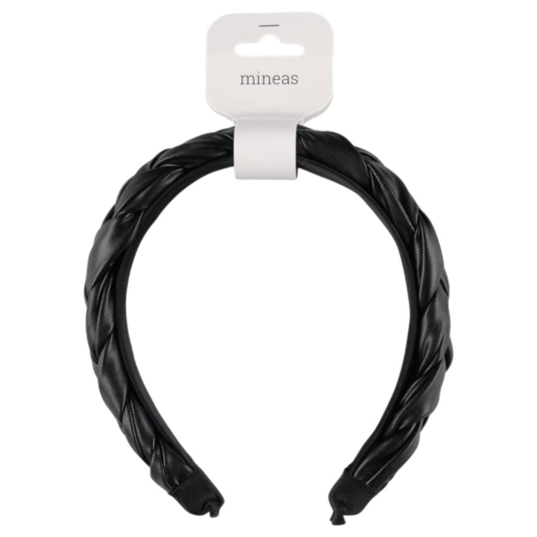 Mineas hårbånd falske skinn svart - Bilde 2