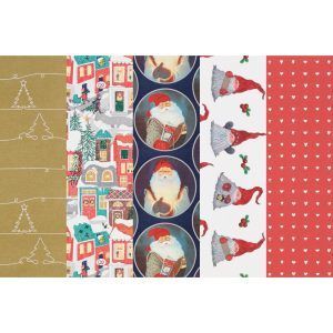 Winteria jule papir 100 cm x 5 m