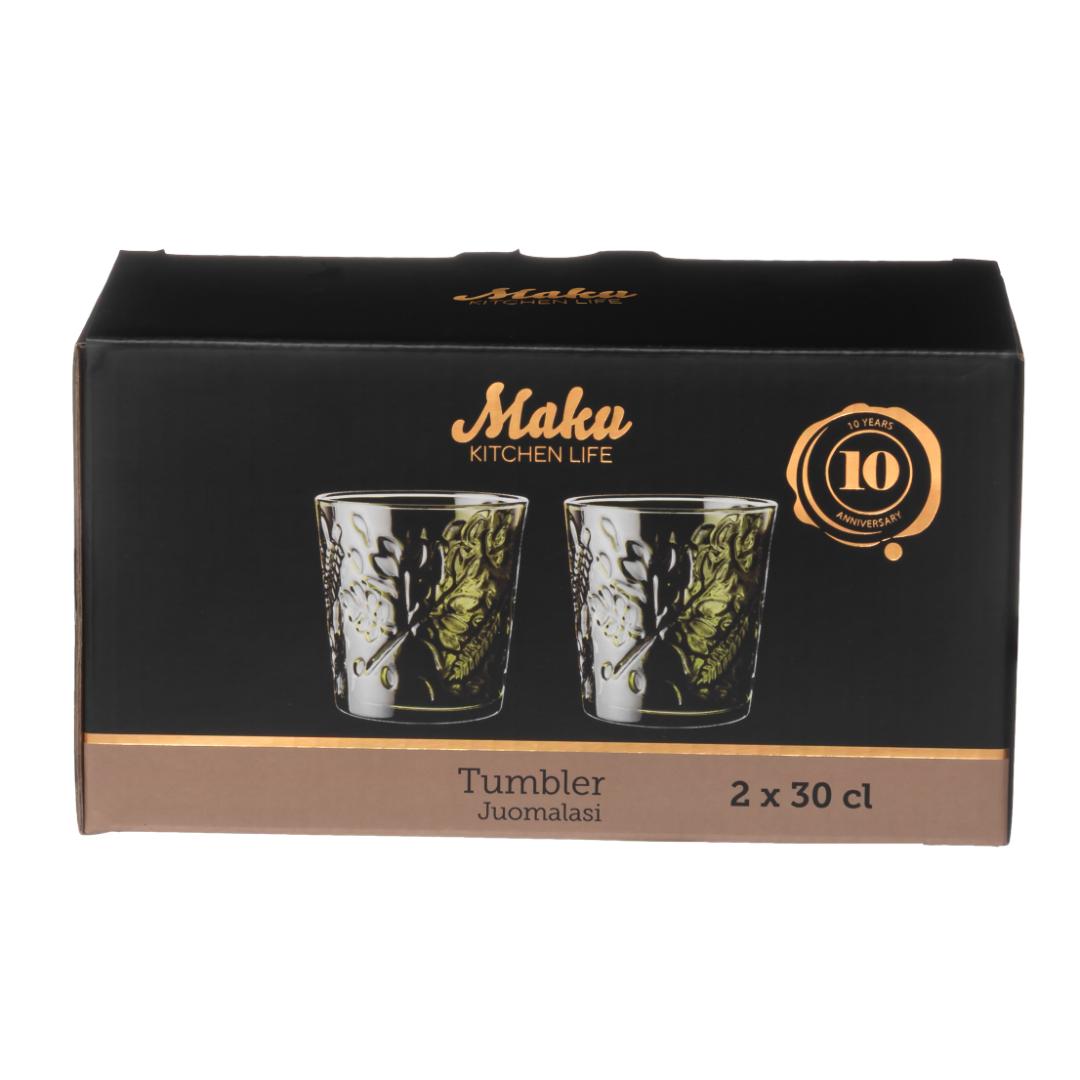 Maku tarha glass 2 stk oliven 30 cl - Bilde 4