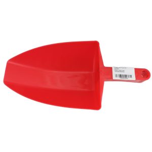 Øsekar, rød plast halvrund