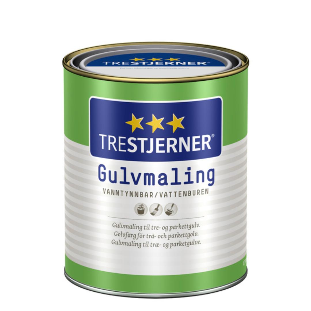 Trestjerner gulvm halvbl hvit 0.75l