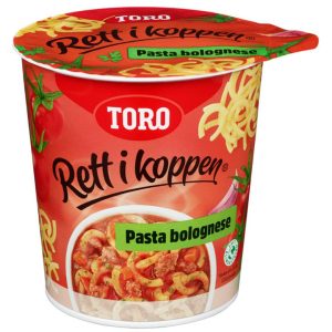 Toro rett i koppen pasta bolognese