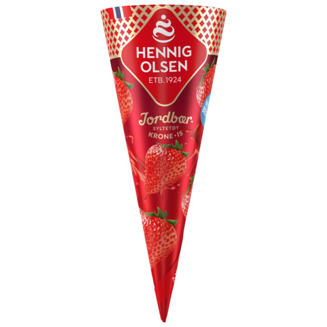 Krone-is jordbær 145ml