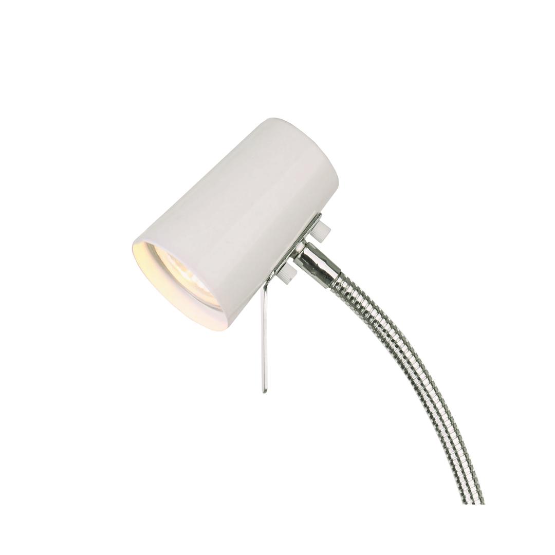 Pilot gulvlampe hvit/krom 50w gu10 - Bilde 2