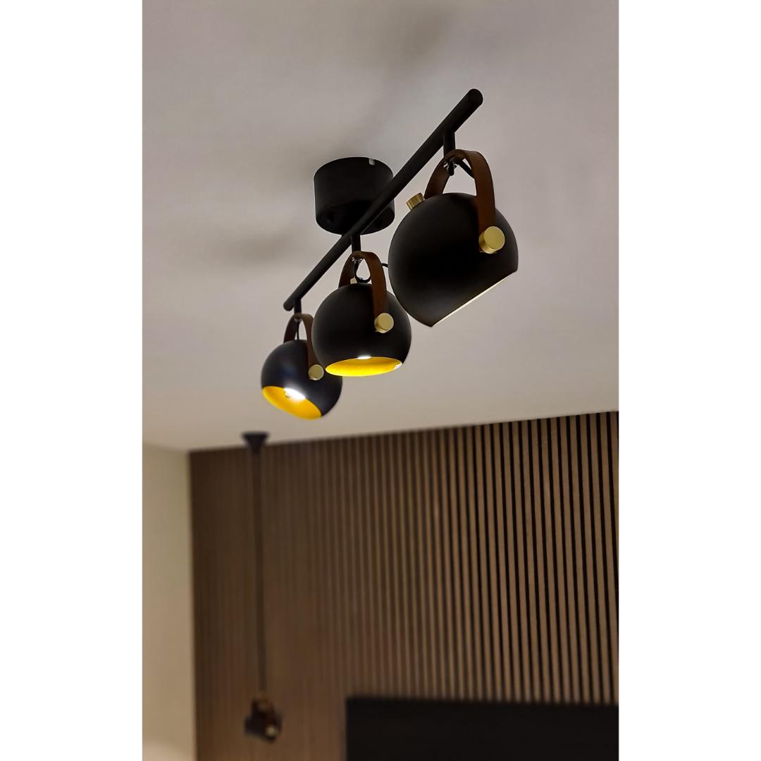 Bow takspot svart 3 x 7w gu10 - Bilde 5