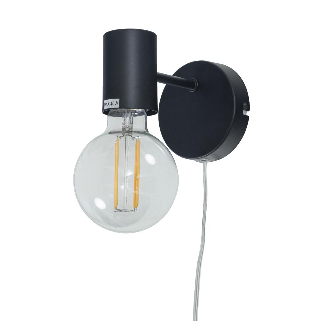 Strict vegglampe svart e27 - Bilde 2