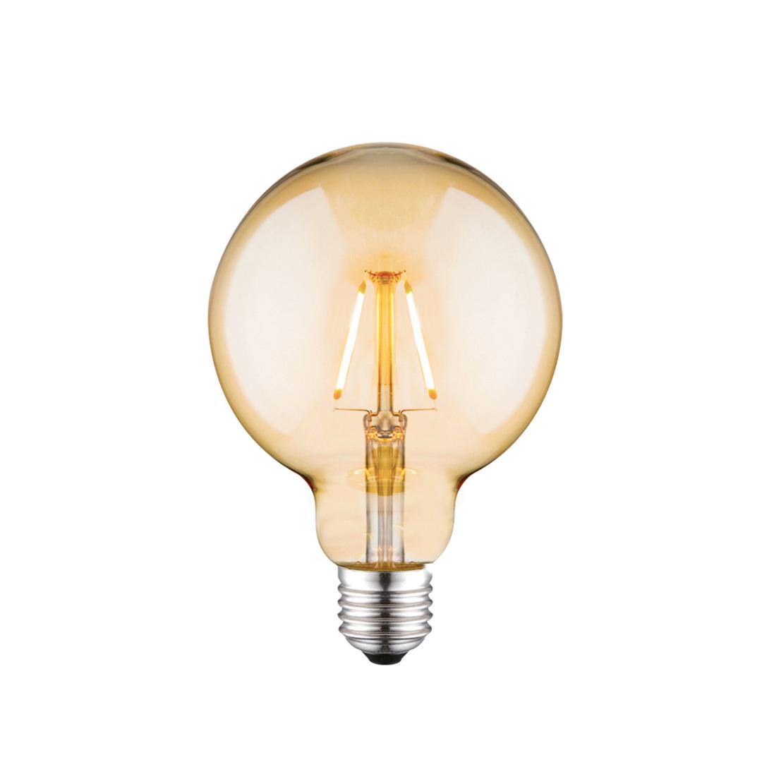 Aneta globe g95 2w led filament e27, amb