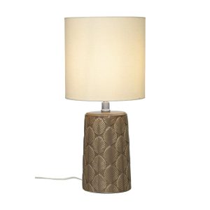 Bodil bordlampe brun/beige e27