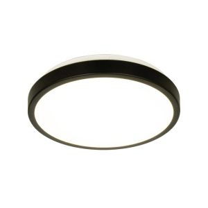 Veroli plafond bad svart ip44 led